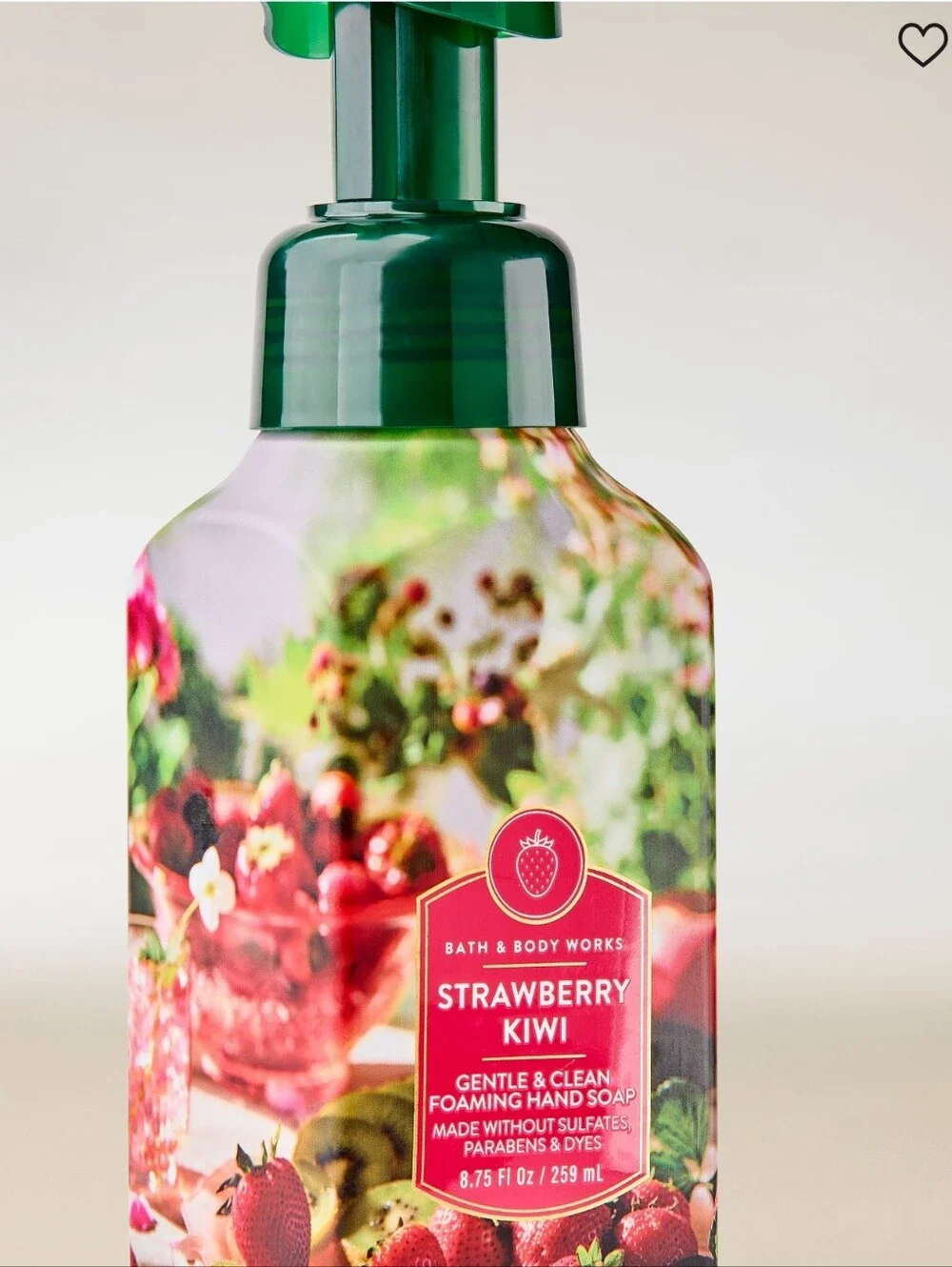 Bath & Body Works Strawberry Kiwi Foaming Hand Soap 8oz NEW RARE